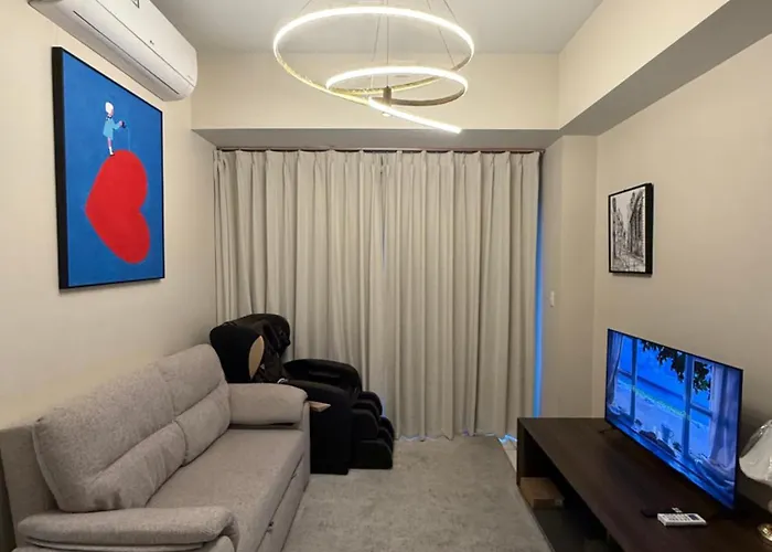 公寓 Luxury Modern Seaview 2br With Massage Chair, 1min To Okada Casino 5mins To Airsports Moa Solaire With 2 Infinity Pool And Gym 马尼拉
