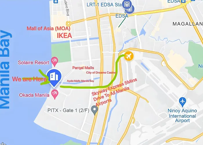 公寓 Luxury Modern Seaview 2br With Massage Chair, 1min To Okada Casino 5mins To Airsports Moa Solaire With 2 Infinity Pool And Gym *