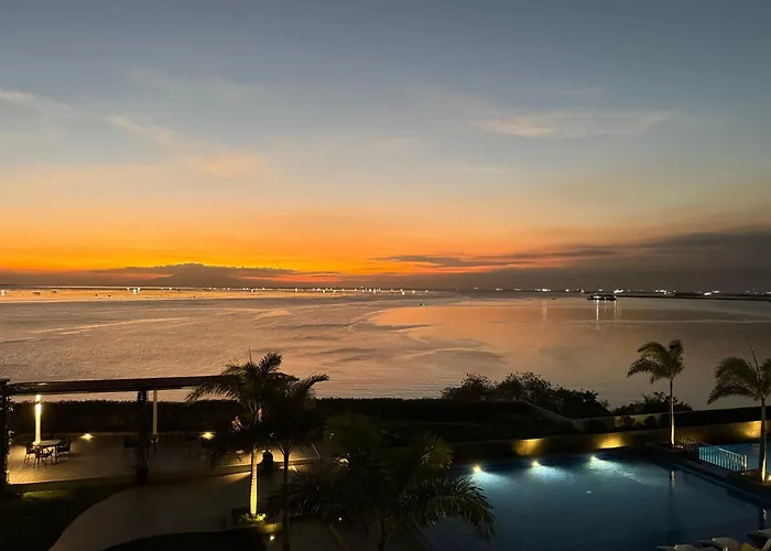 公寓 Luxury Modern Seaview 2br With Massage Chair, 1min To Okada Casino 5mins To Airsports Moa Solaire With 2 Infinity Pool And Gym 马尼拉